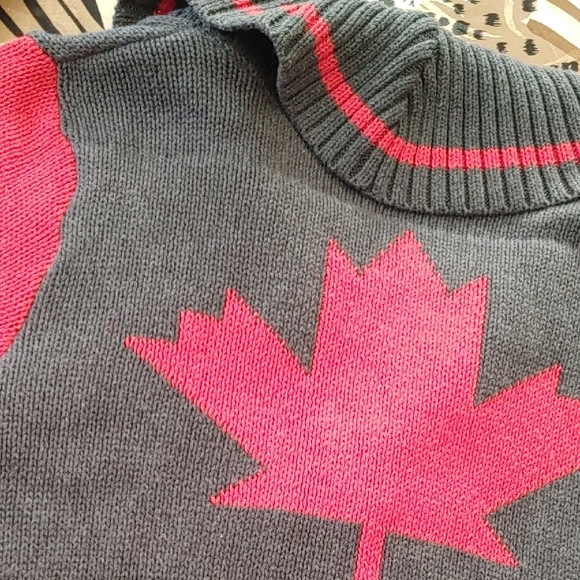 Silvery Lake Gray and Red Cardigan Sweater Sz Sm - Picture 16 of 16